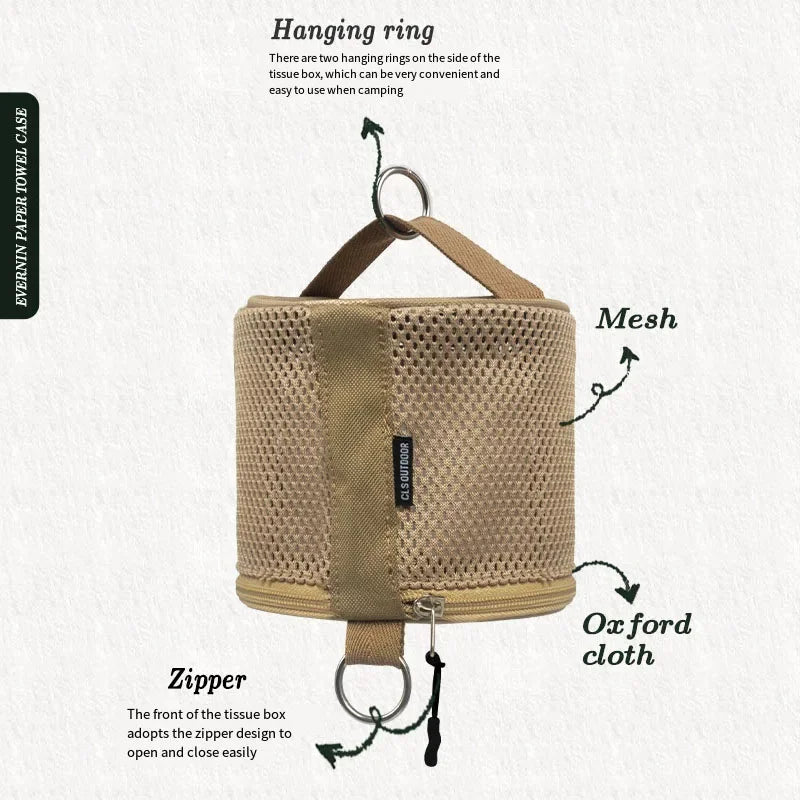 Outdoor Camping Paper Towel Storage Bag - My Store